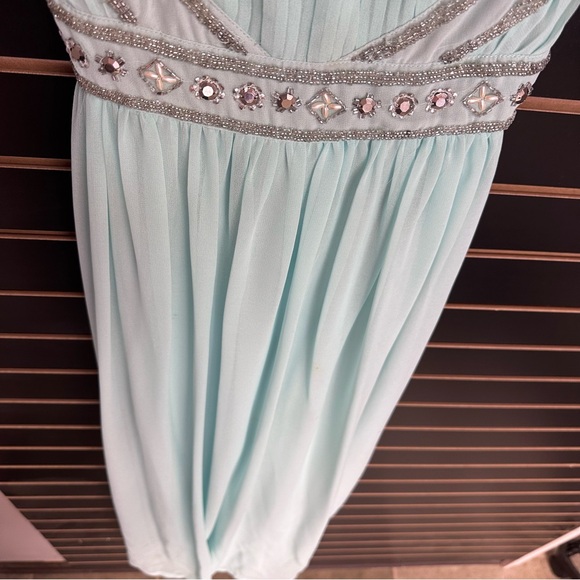 Forever 21 Ball Gown Dress Teal Green Formal Small - Picture 14 of 16